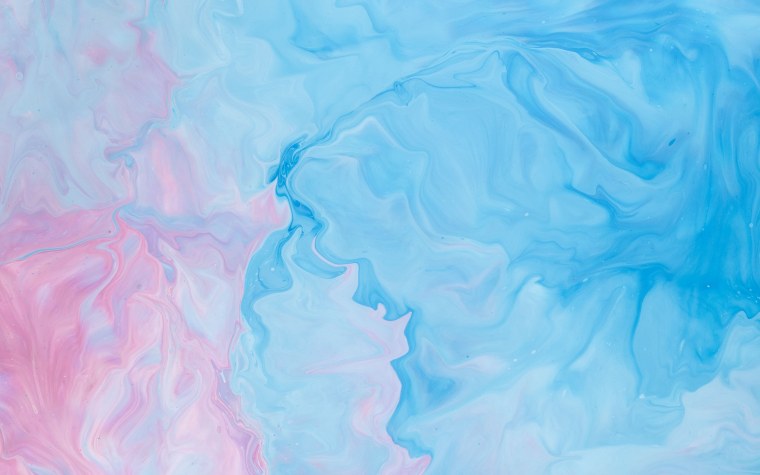 Нежно розовые облака