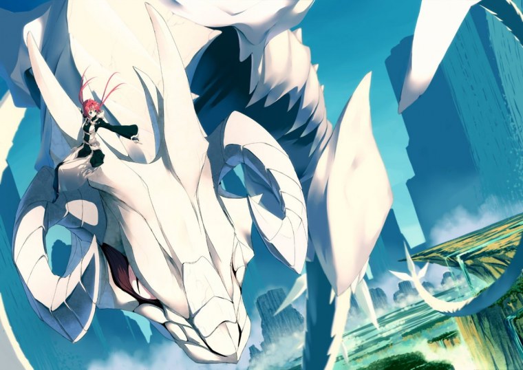 Аниме девушка дракон