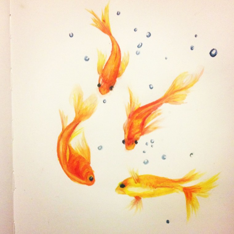 Золотая рыбка картина