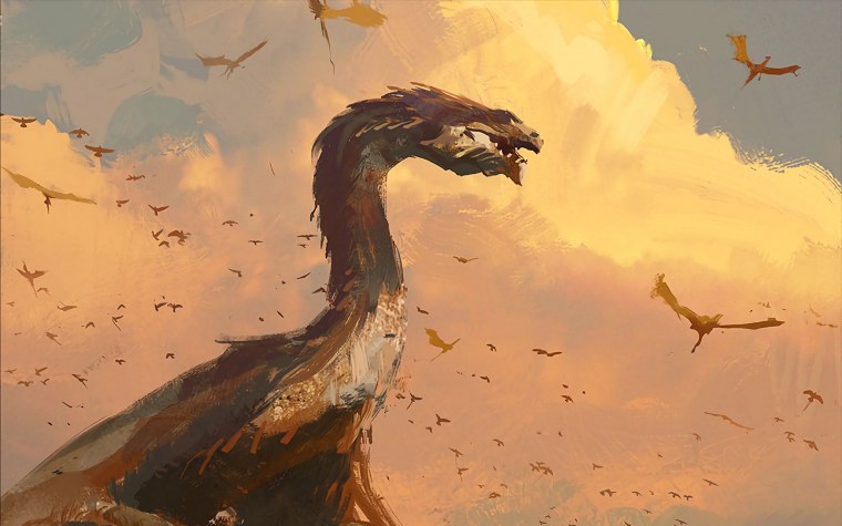 Минималистичный китайский дракон