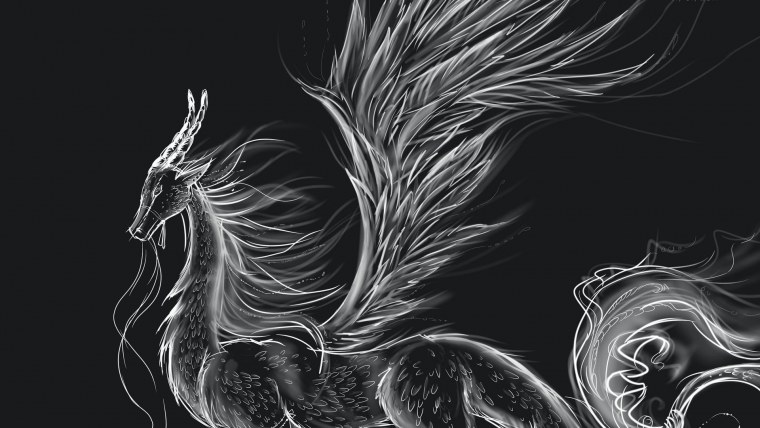 Дракон рисунок обои