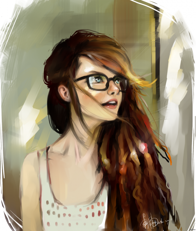 Девушка арт