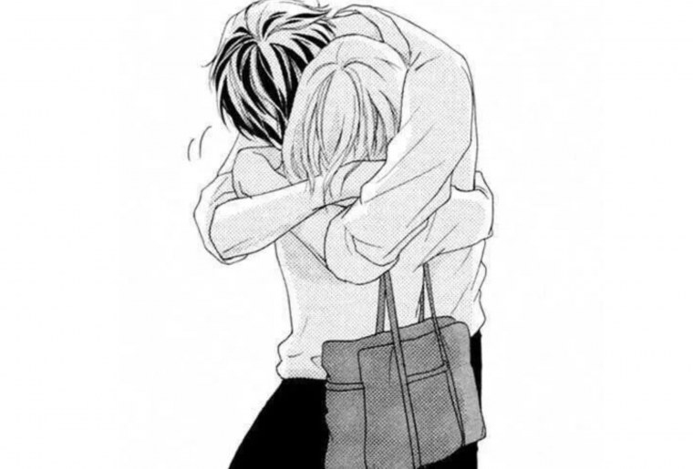 Черно белая тян