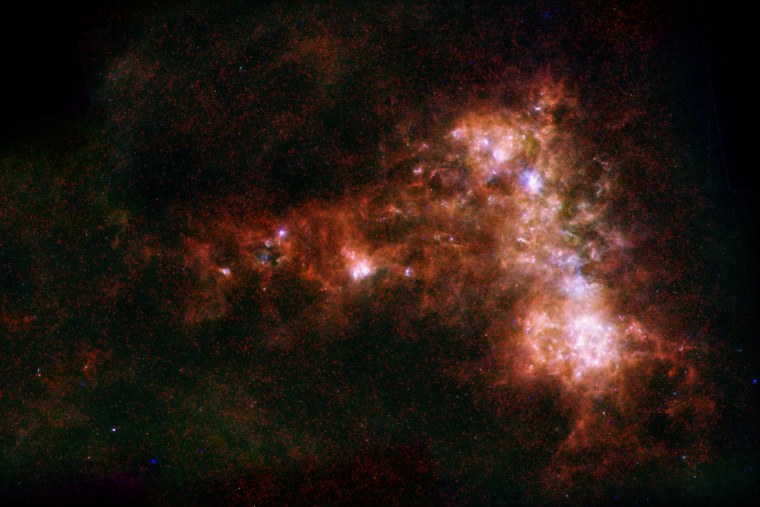 Телескоп Спитцер изображения Млечного пути