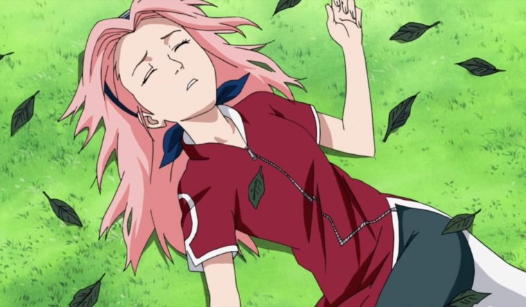 Злая Сакура Харуно удар