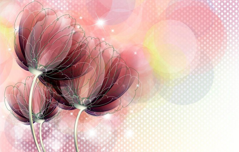 Абстракция с цветами