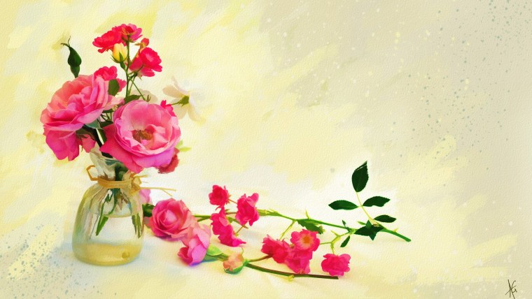 Фон с цветами для открытки