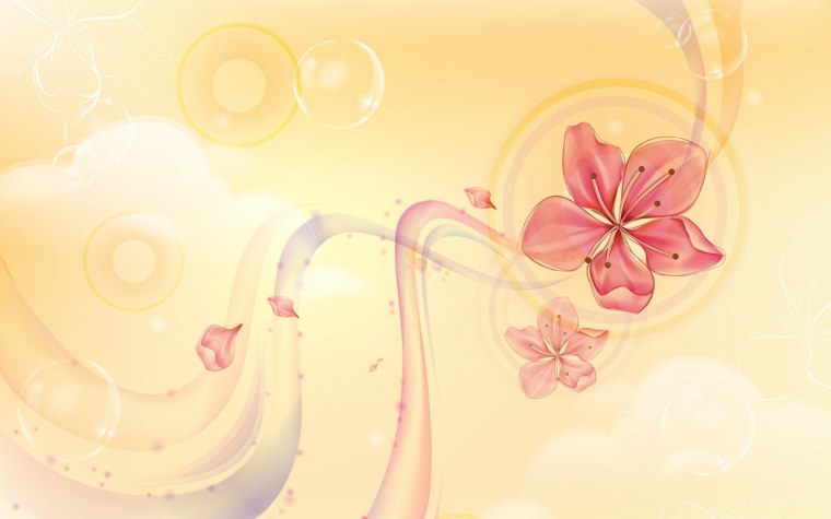 Абстрактный фон с цветами