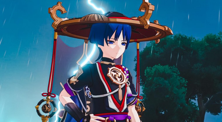 Скарамуш Геншин Импакт арты