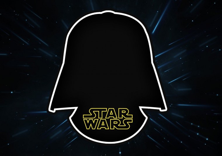 Надпись в стиле Звездных войн