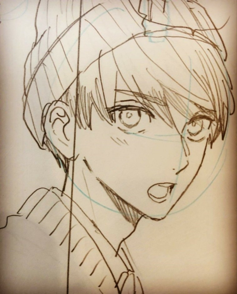 Аниме кун набросок
