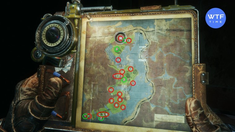 Metro Exodus Тайга карта