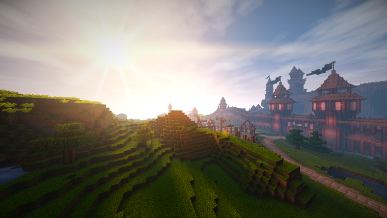 Заставка из МАЙНКРАФТА