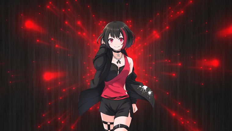 Тянка на темном фоне