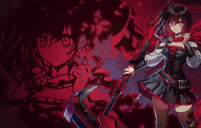 Кроваво красные волосы аниме