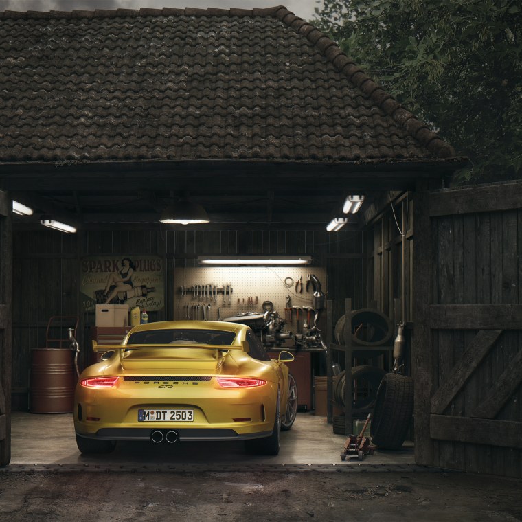 Пустой гараж