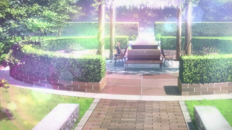 Теннисный корт аниме фон