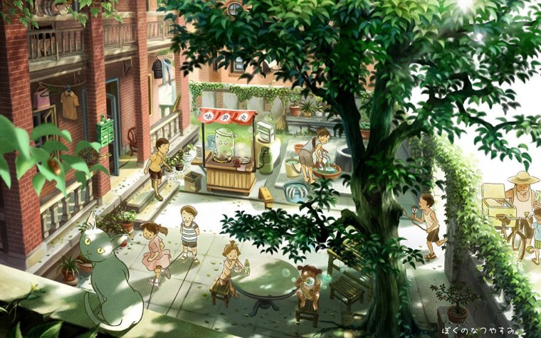 Лагерь Совенок Бесконечное лето фоны