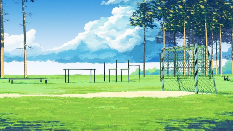 Детская площадка аниме