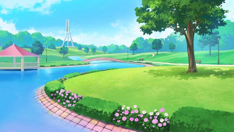 Пейзаж школьного двора