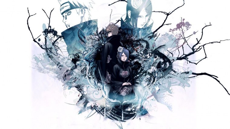 Конан Акацуки с фоном