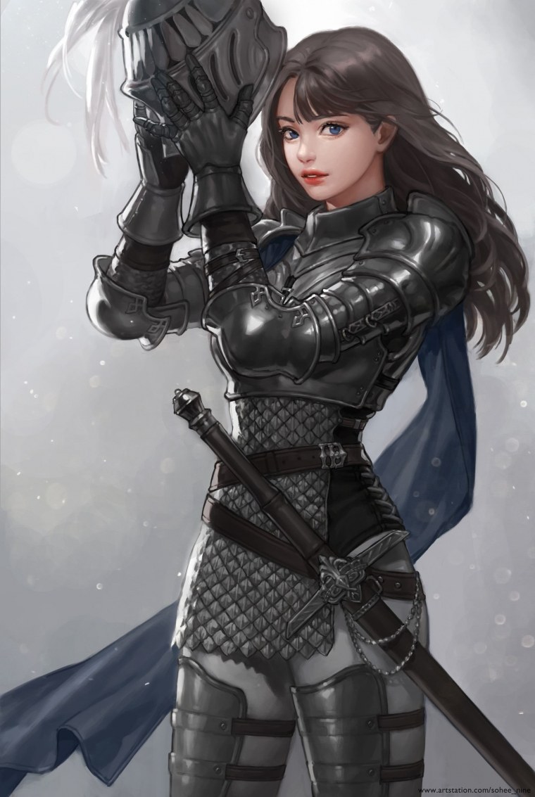 Девушка в латах