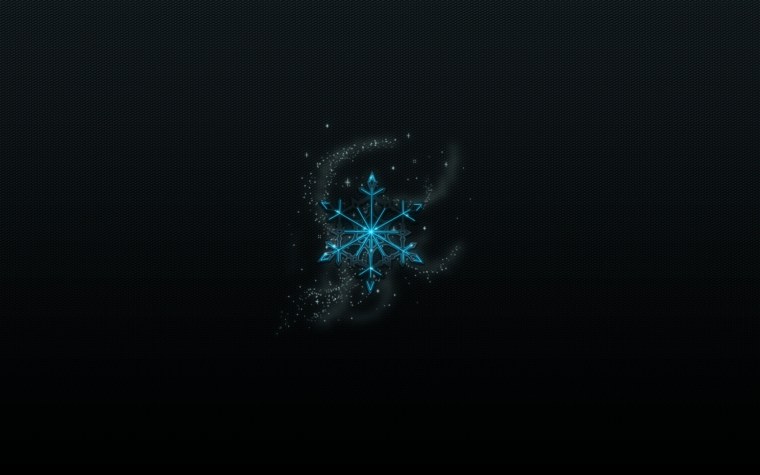 Снежинки на темном фоне