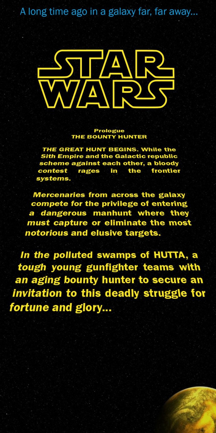 Звёздные войны в далекой далекой галактике