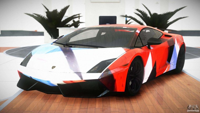 Ламборгини авентадор хромированный