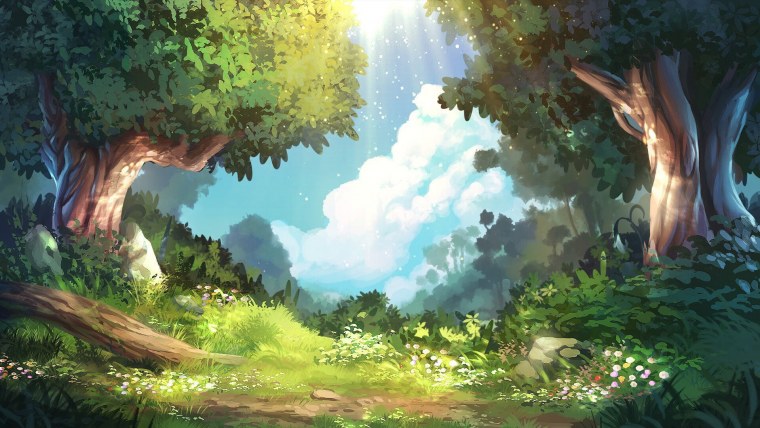 Лес из аниме