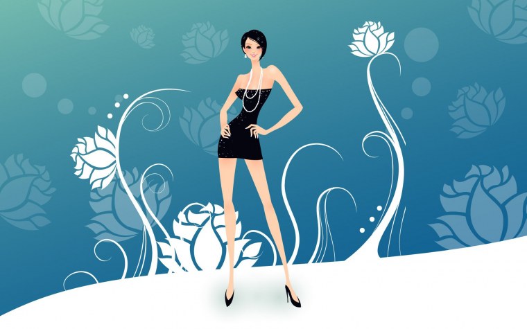 Векторная Графика девушка