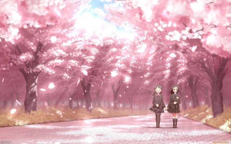 Аниме пейзажи gif