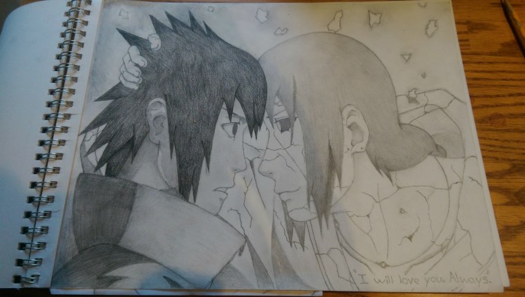 Итачи и Саске для срисовки