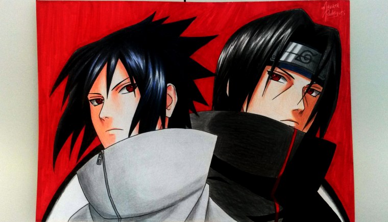 Итачи и Саске рисунок