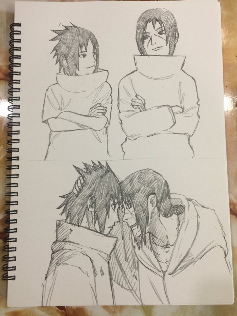 Саске Учиха скетч