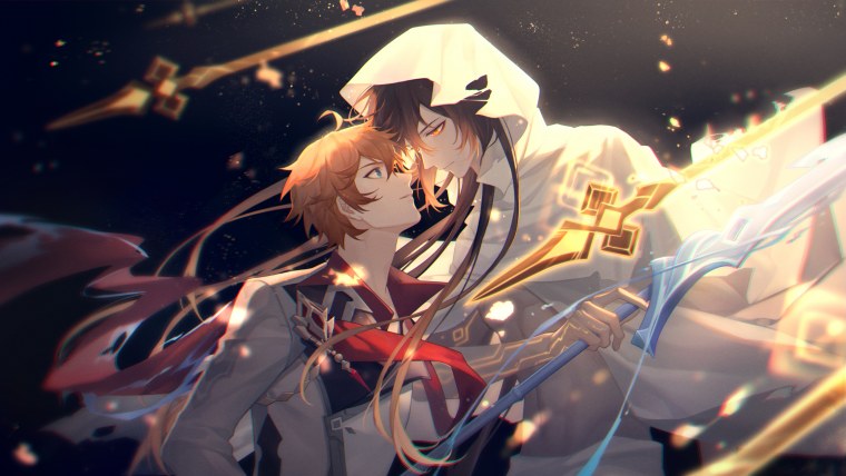 Чжун ли и Тарталья Геншин