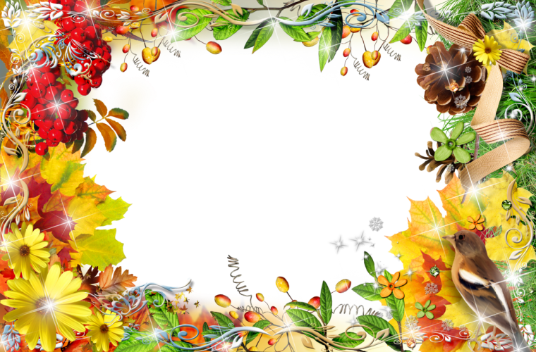 Рамка осенние листья