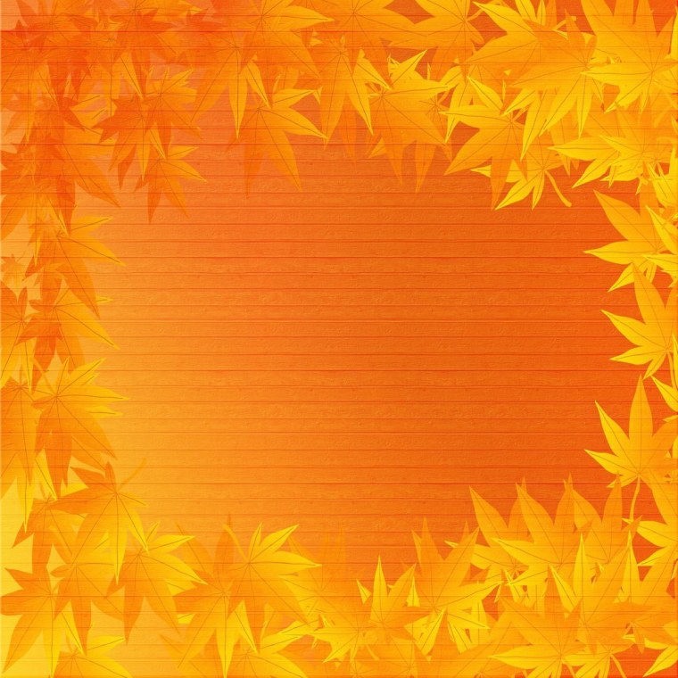 Осенняя рамка на прозрачном фоне