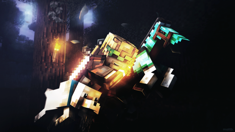 Обои на рабочий стол майнкрафт