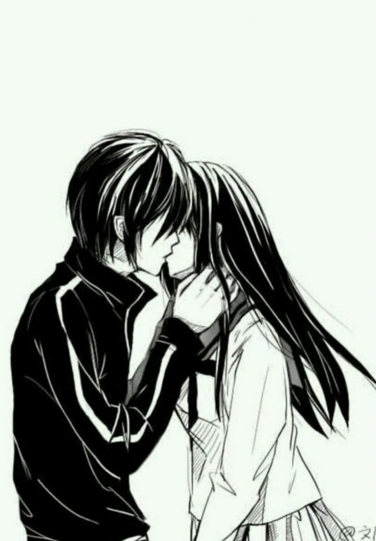 Манга поцелуй