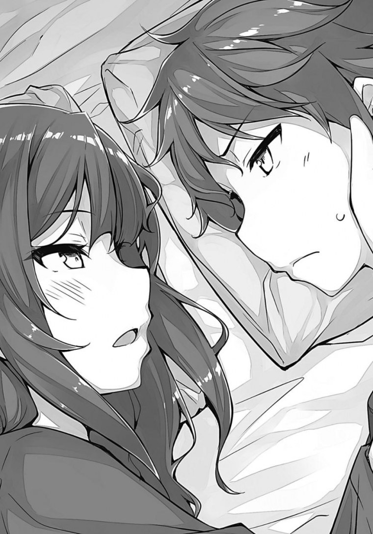 Аниме обнимашки чб