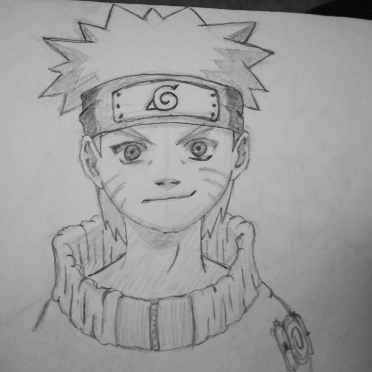 Рисование персонажей Наруто Гаара