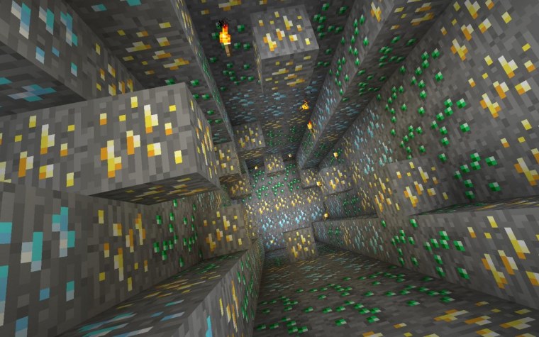 Золото руда майнкрафт