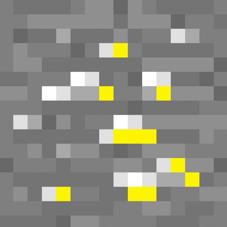 Майнкрафт блок Золотая руда