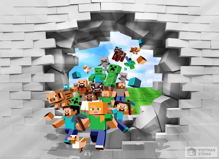 Плакат с МАЙНКРАФТОМ