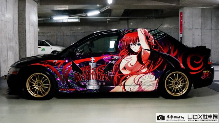 Anime JDM cars drawing