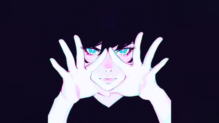 Аниме девушка в майке