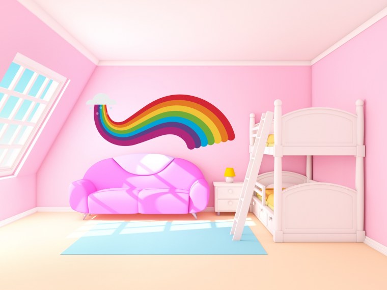 Разноцветные детские комнаты