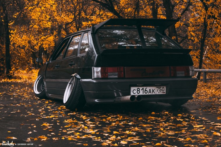 ВАЗ 2113 белая зимой