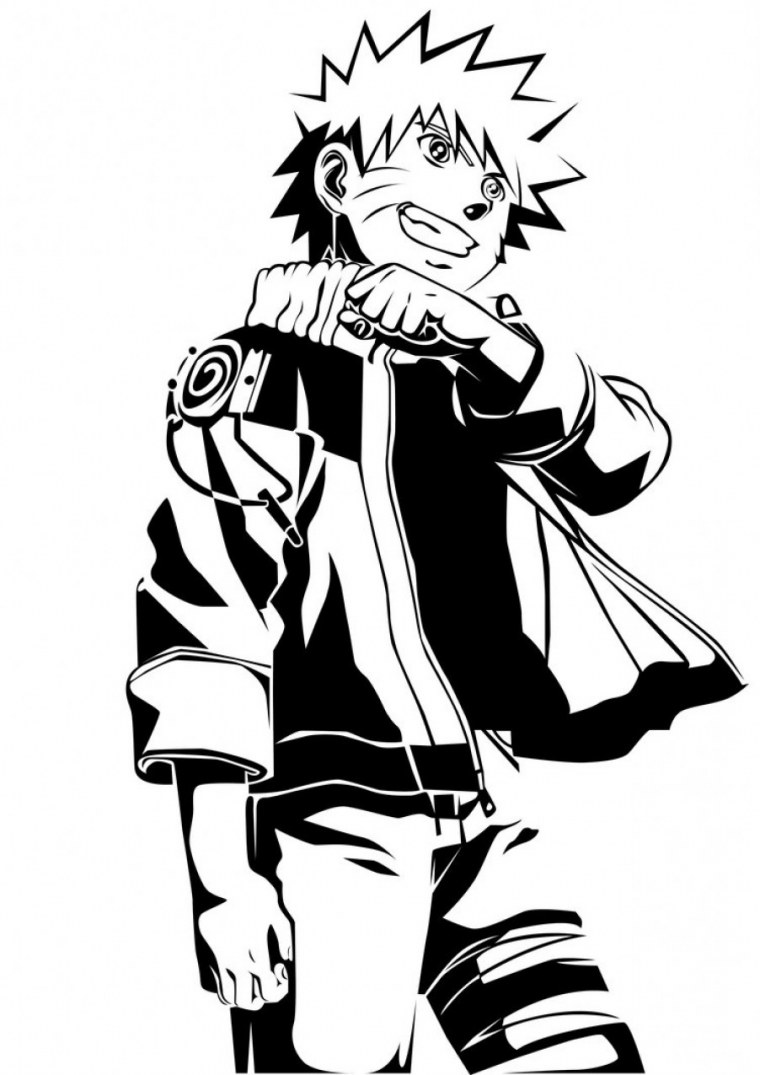 Раскраски Наруто Хаку